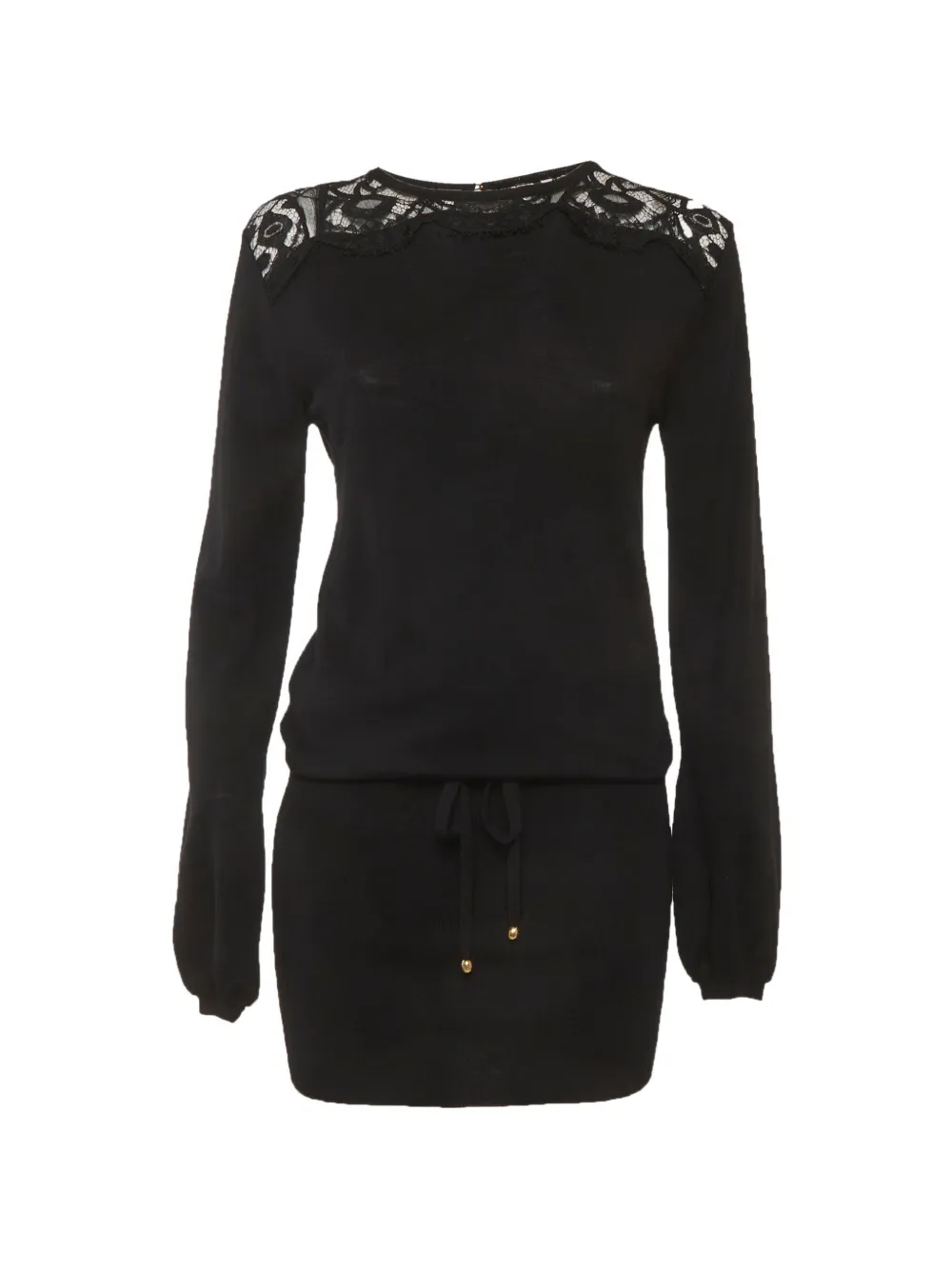 PUCCI Pre-Owned Abito corto con rifinitura in pizzo - Nero