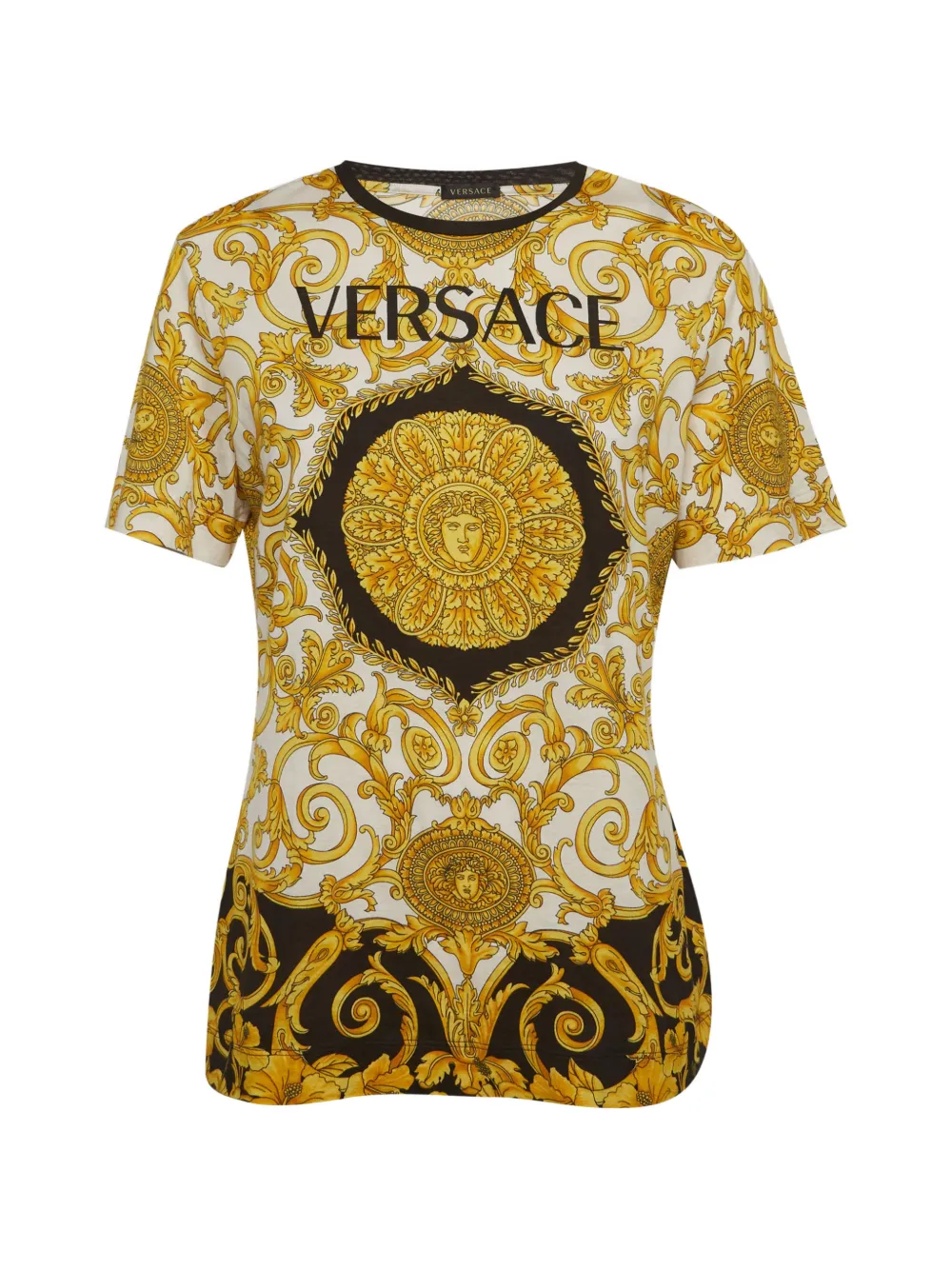 Versace Pre-Owned T-shirt con stampa barocca - Bianco