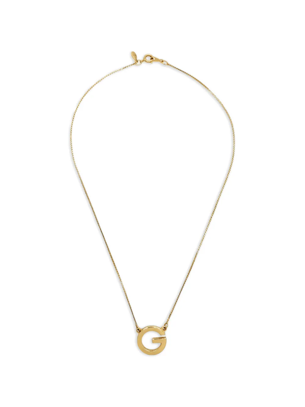Givenchy Pre-Owned Oval G pendant necklace - Oro