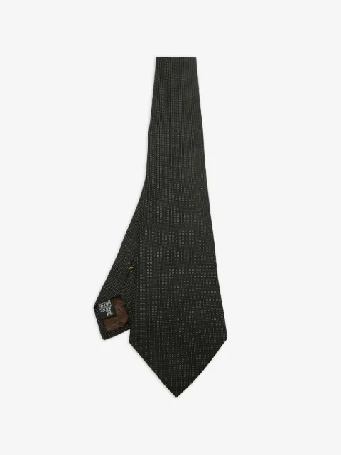 Giorgio Armani Pre-Owned corbata de seda con motivo