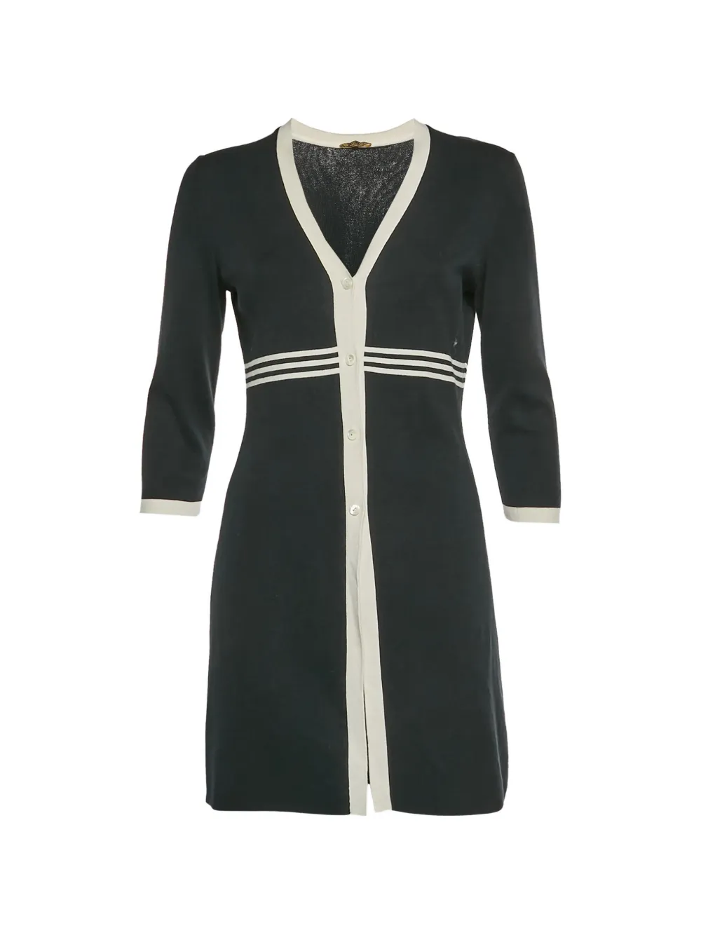 Loro Piana Pre-Owned button-up mini dress - Nero