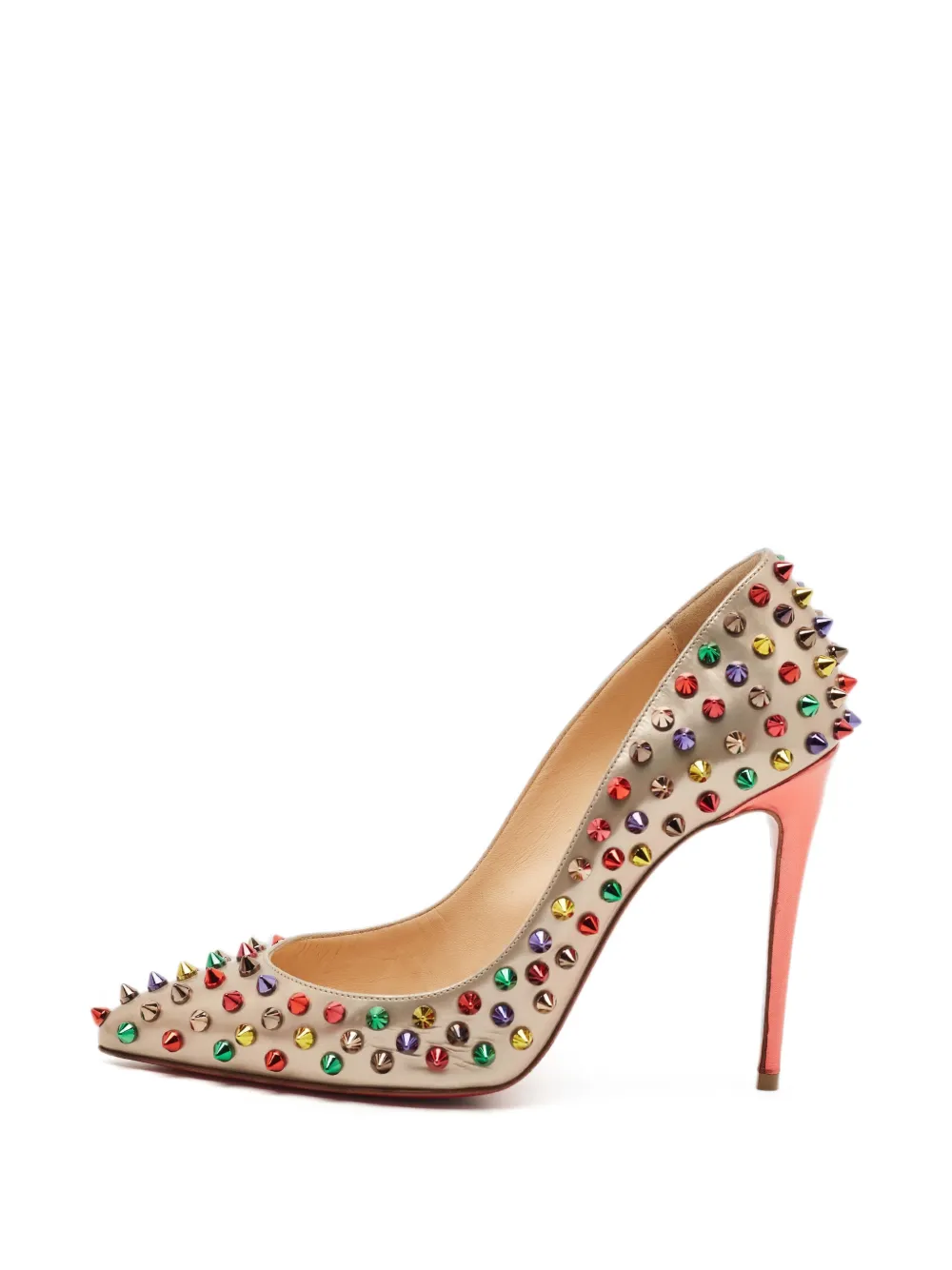 Christian Louboutin Pre-Owned Pigalle Follies Spikes pumps - Gold