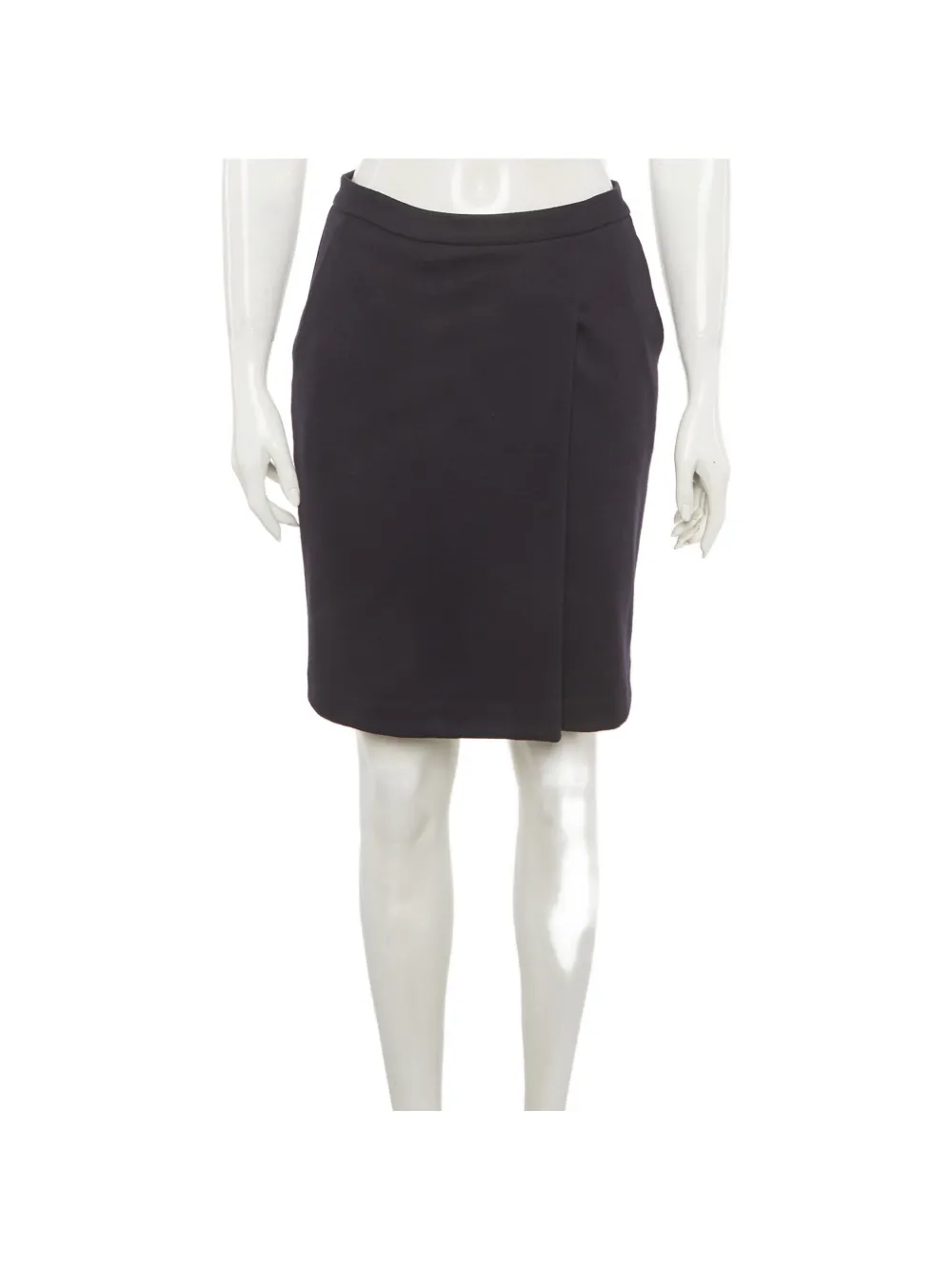 Max Mara wrap-design pencil mini skirt - Blue