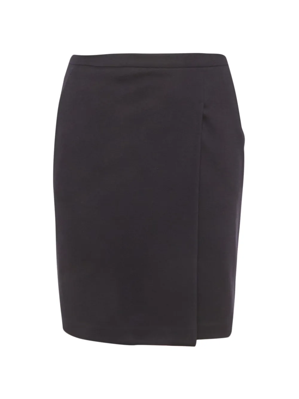 Max Mara Gewickelter Bleistift-Minirock - Blau