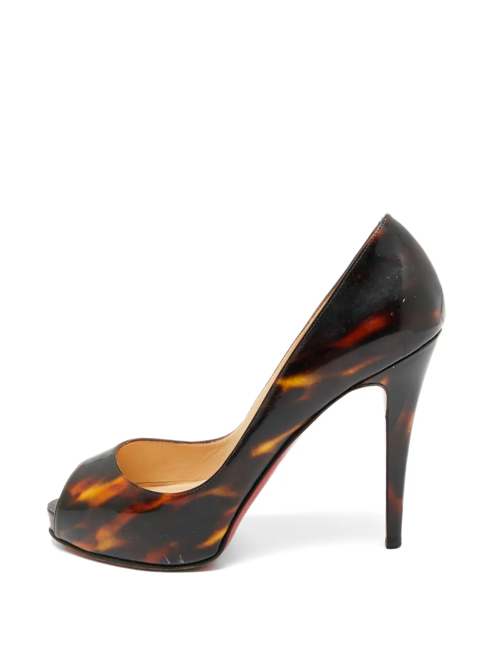 Christian Louboutin Pre-Owned Very Prive Peeptoe-Pumps - Braun