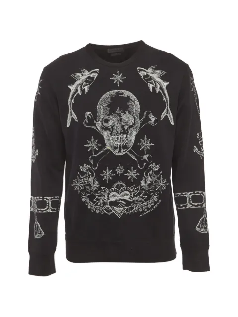 Alexander McQueen Pre-Owned embroidered Skull sweatshirt