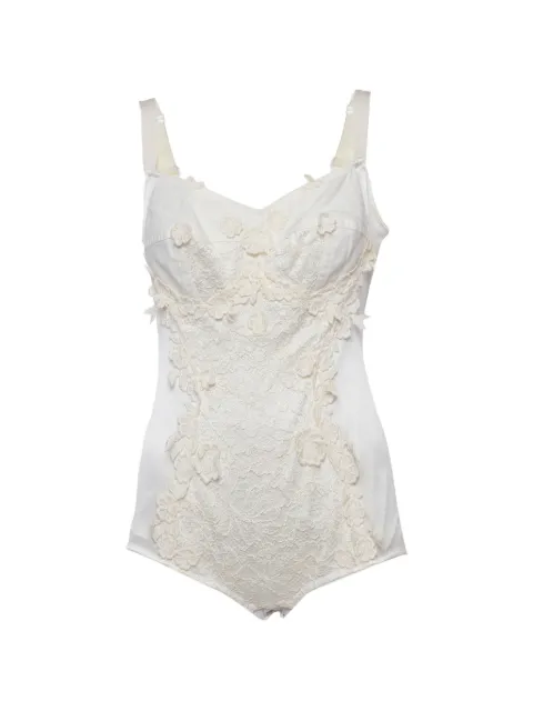 Dolce & Gabbana Pre-Owned lace-detail bodysuit