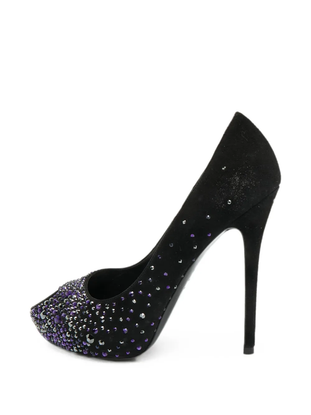 Alexander McQueen Pre-Owned crystal-embellished pumps - Black