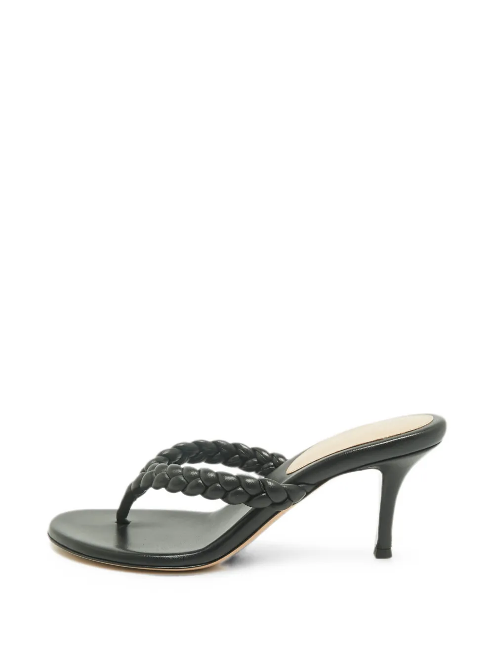Gianvito Rossi Tropea braided-strap heeled sandals - Schwarz