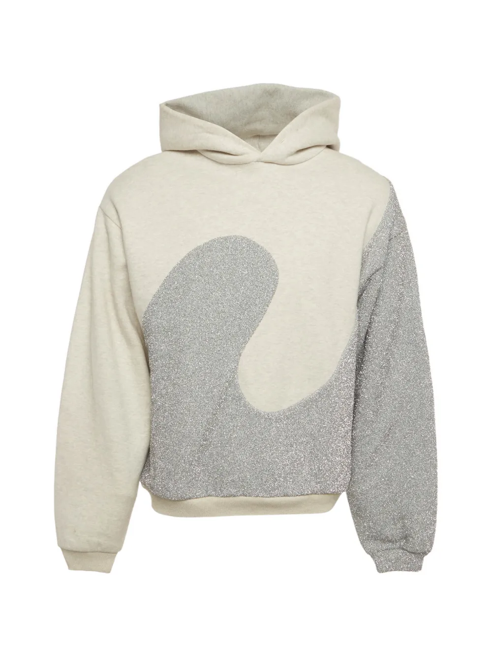 Christian Dior Pre-Owned glitter-panel hoodie - Toni neutri