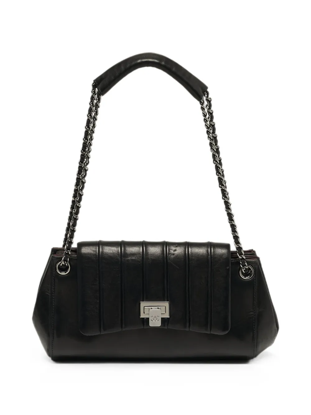 CHANEL Pre-Owned 2002-2003 Accordion quilted shoulder bag - Nero