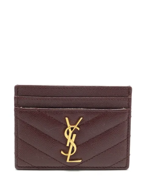 Saint Laurent Pre-Owned 2020 Cassandre matelassé card holder