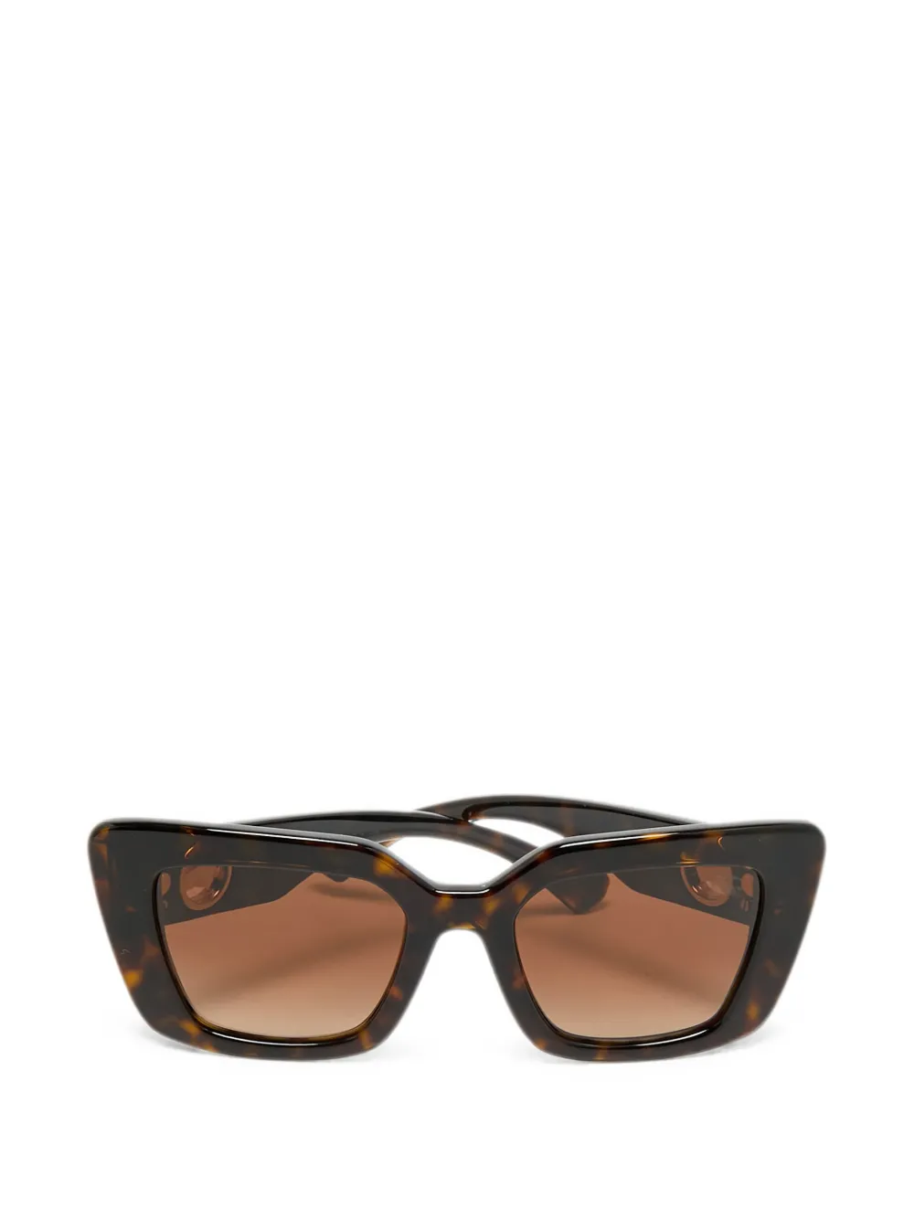 Burberry Pre-Owned tortoiseshell-effect cat-eye sunglasses - Marrone