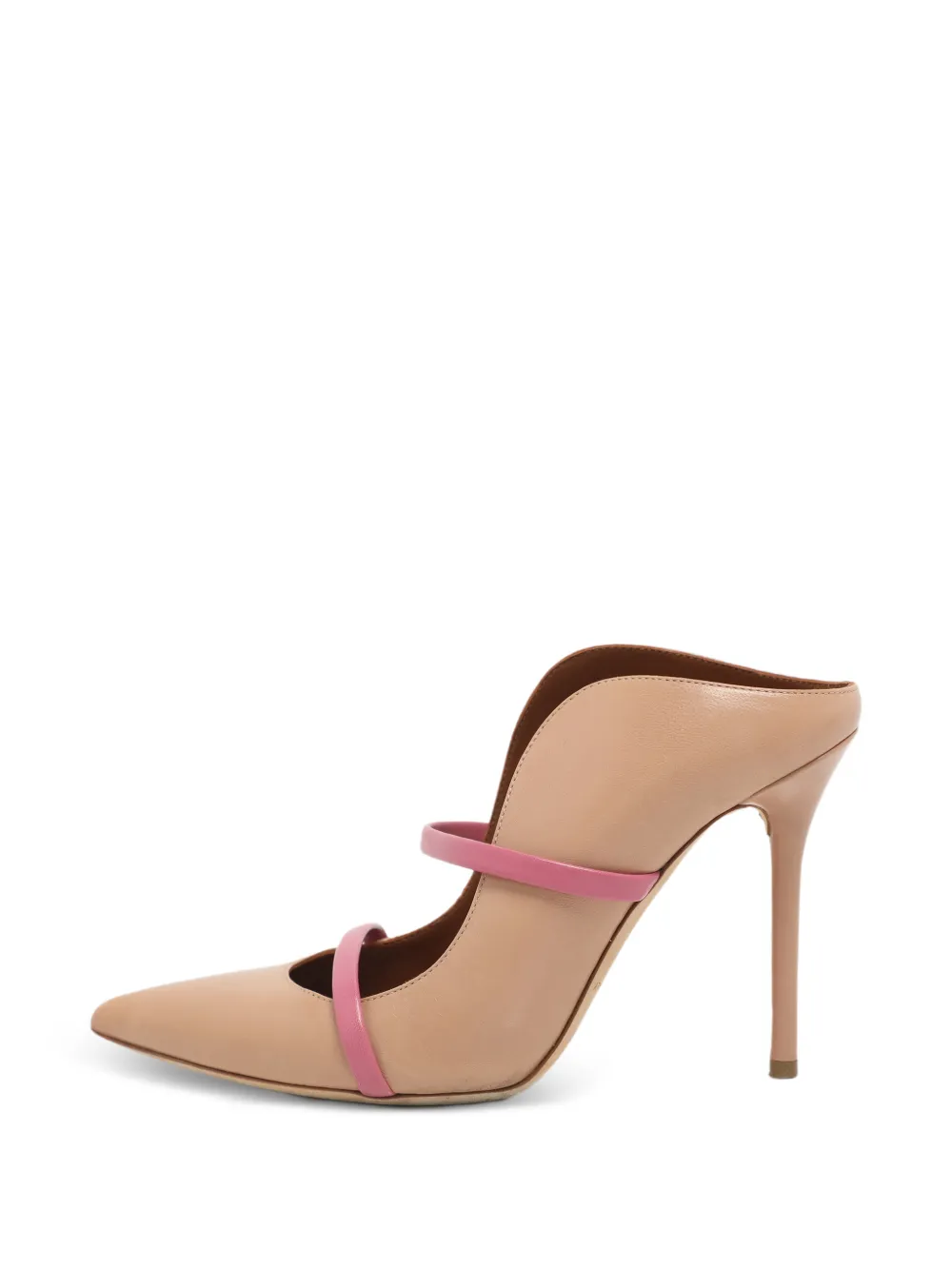 Malone Souliers Maureen curved vamp mules - Toni neutri