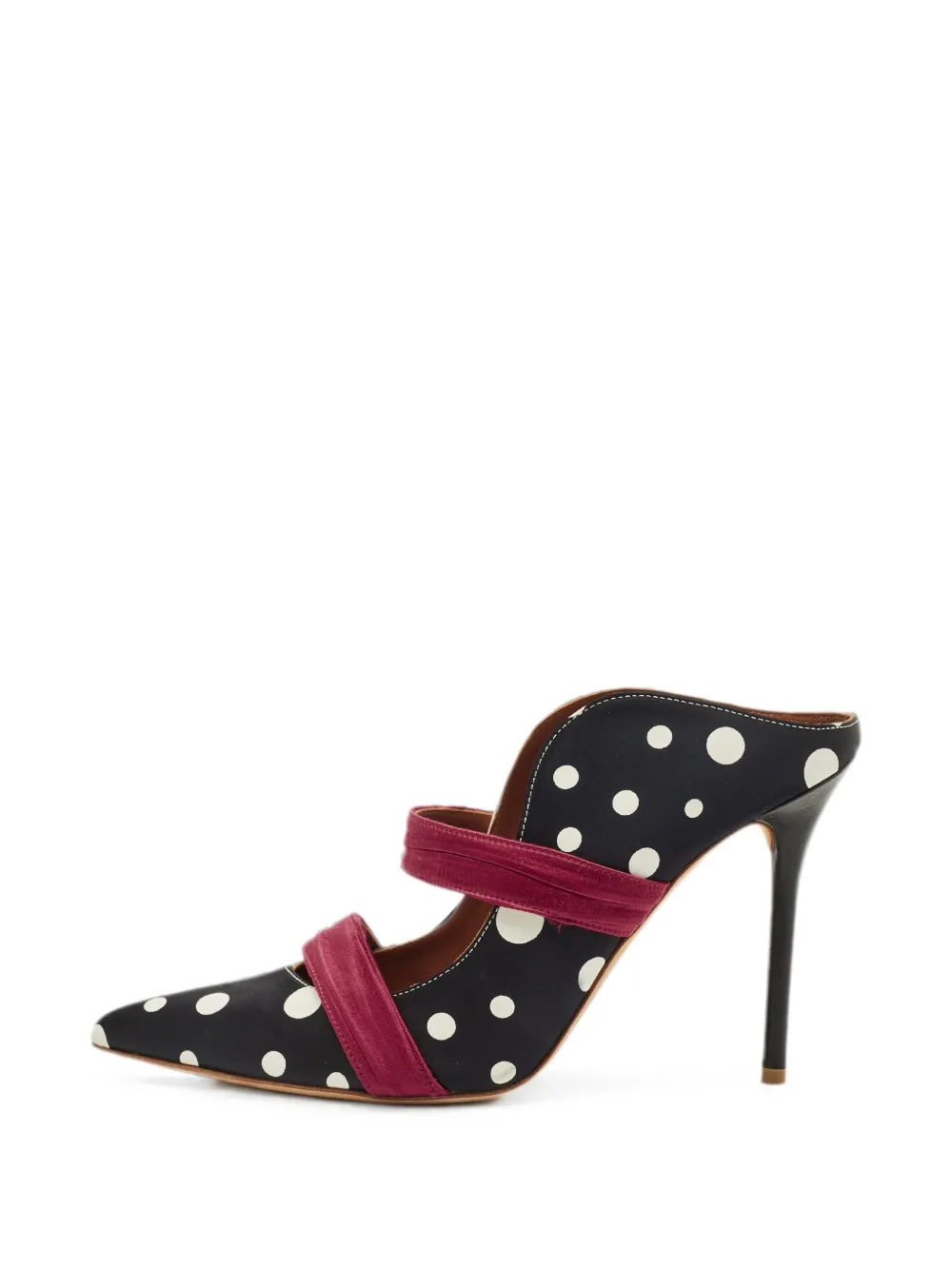 Malone Souliers Maureen polka-dot heeled mules - Black