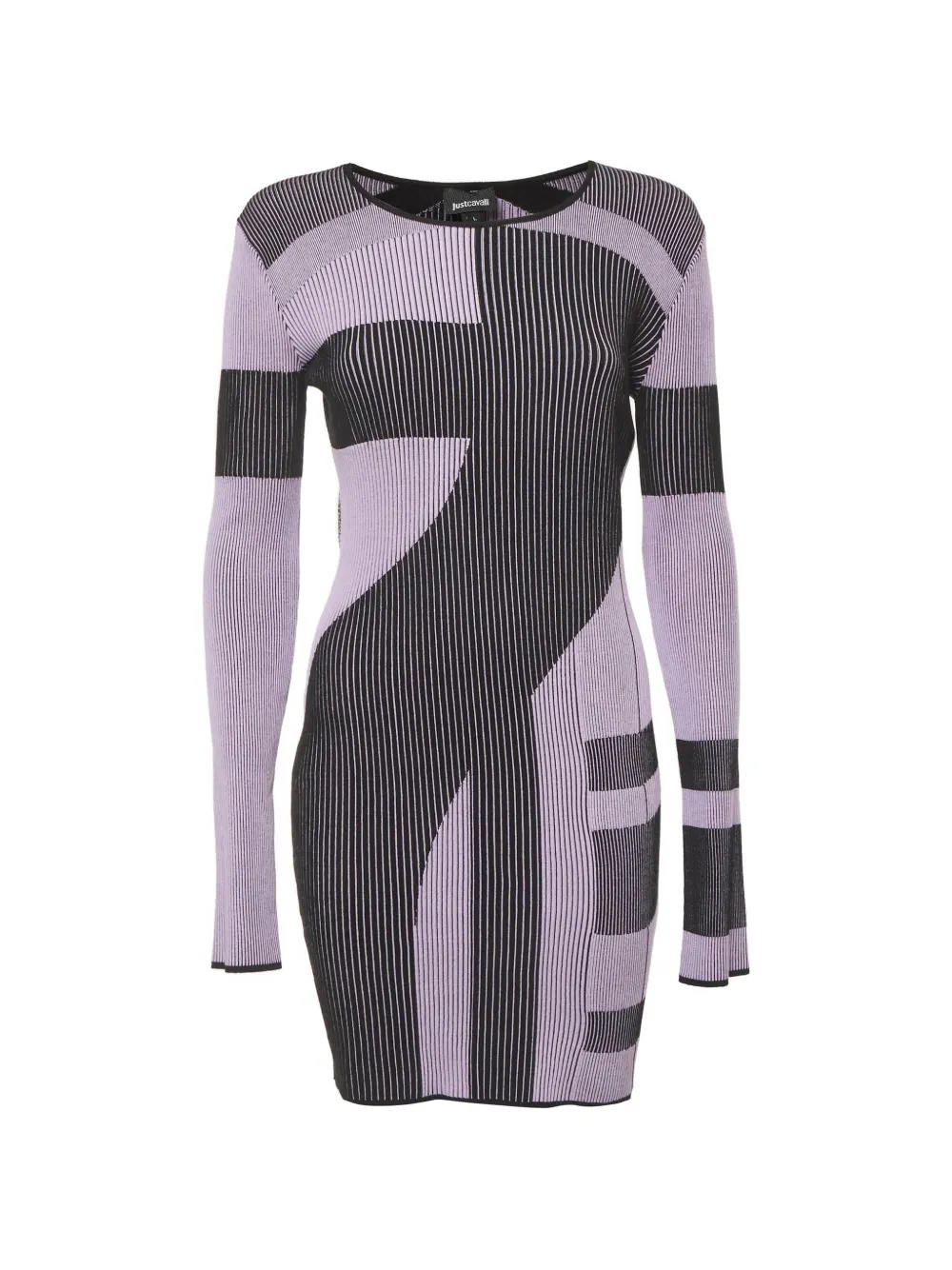 Just Cavalli Vintage patterned midi dress - Nero