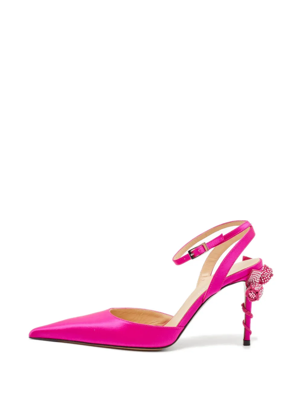 MACH & MACH Wonder Tulip ankle-strap heeled pumps – Pink