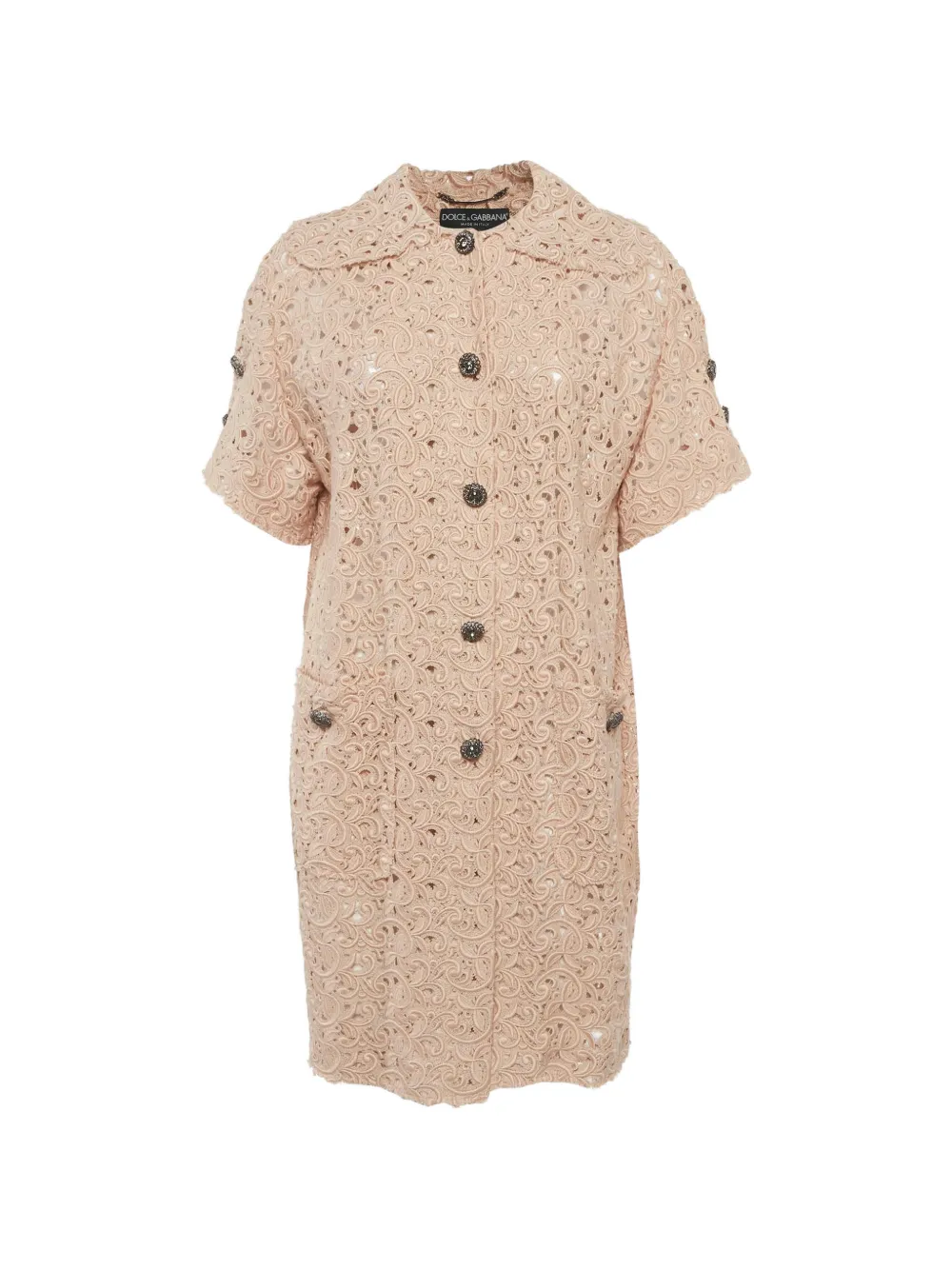 Dolce & Gabbana Pre-Owned lace sheer coat - Toni neutri
