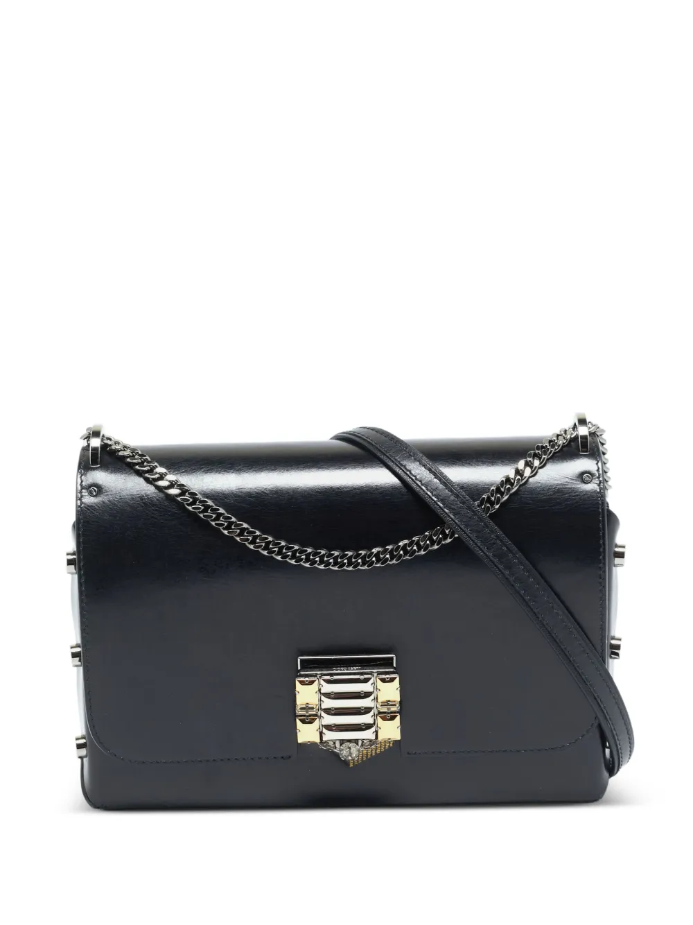 Jimmy Choo Pre-Owned Lockett City leather cross body bag - Schwarz