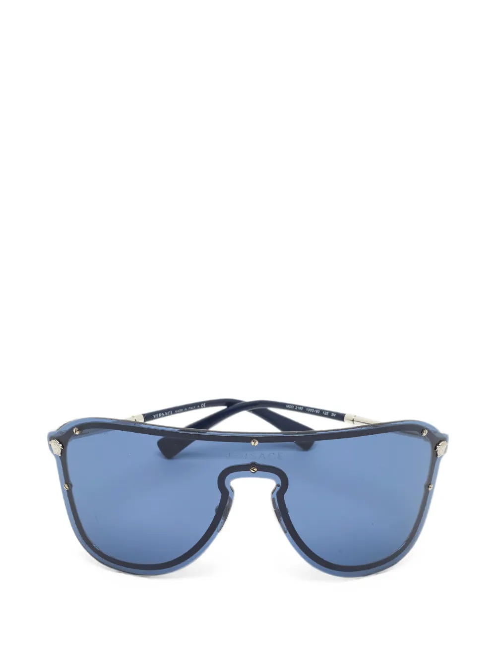 Versace Pre-Owned Medusa shield sunglasses - Blu