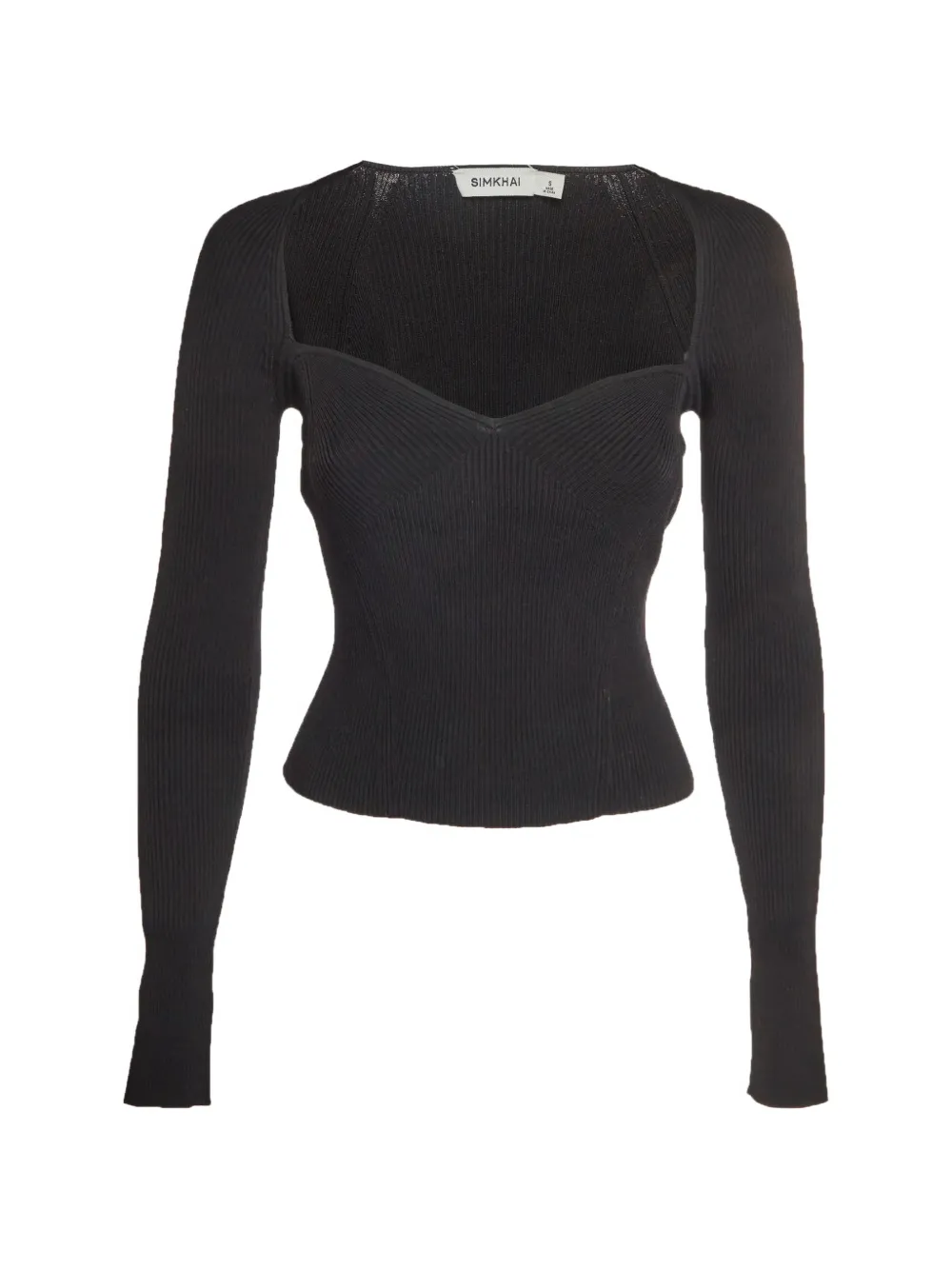 ZIMMERMANN Giuliana Pullover mit Herzausschnitt - Schwarz