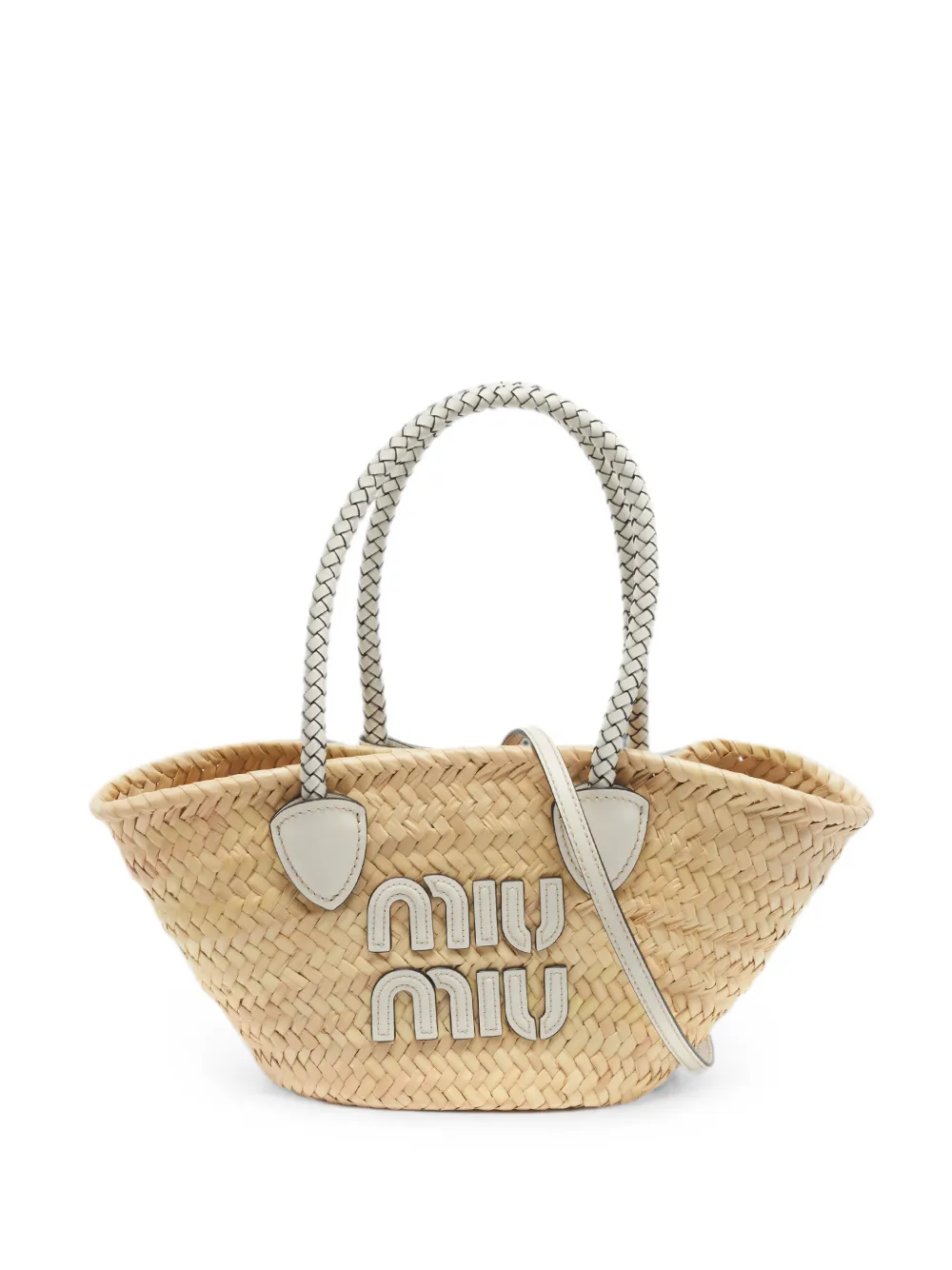 Miu Miu Pre-Owned borsa tote con logo - Toni neutri