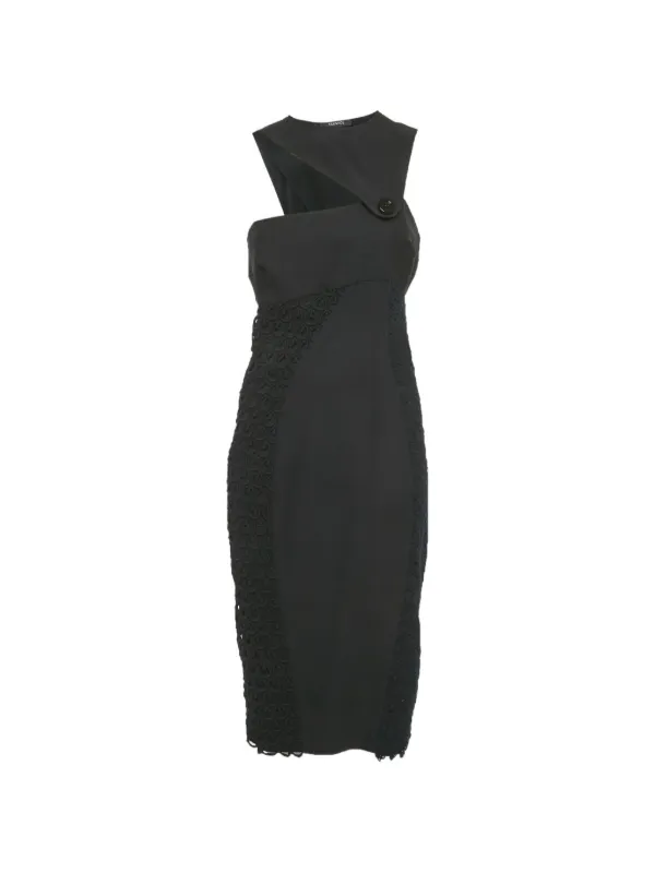 Versace Pre-Owned lace-detail Mini Dress | Black