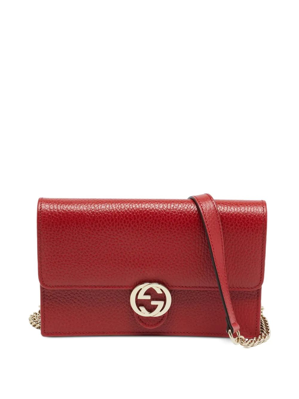 Gucci Pre-Owned Interlocking G wallet cross body bag - Rosso
