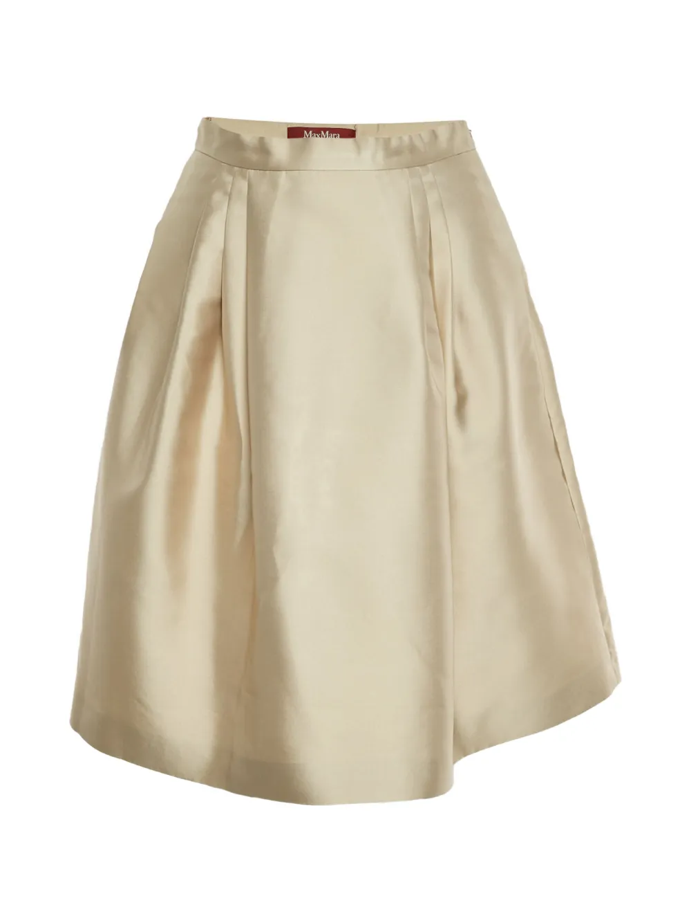 Max Mara pleated flared mini skirt - Toni neutri