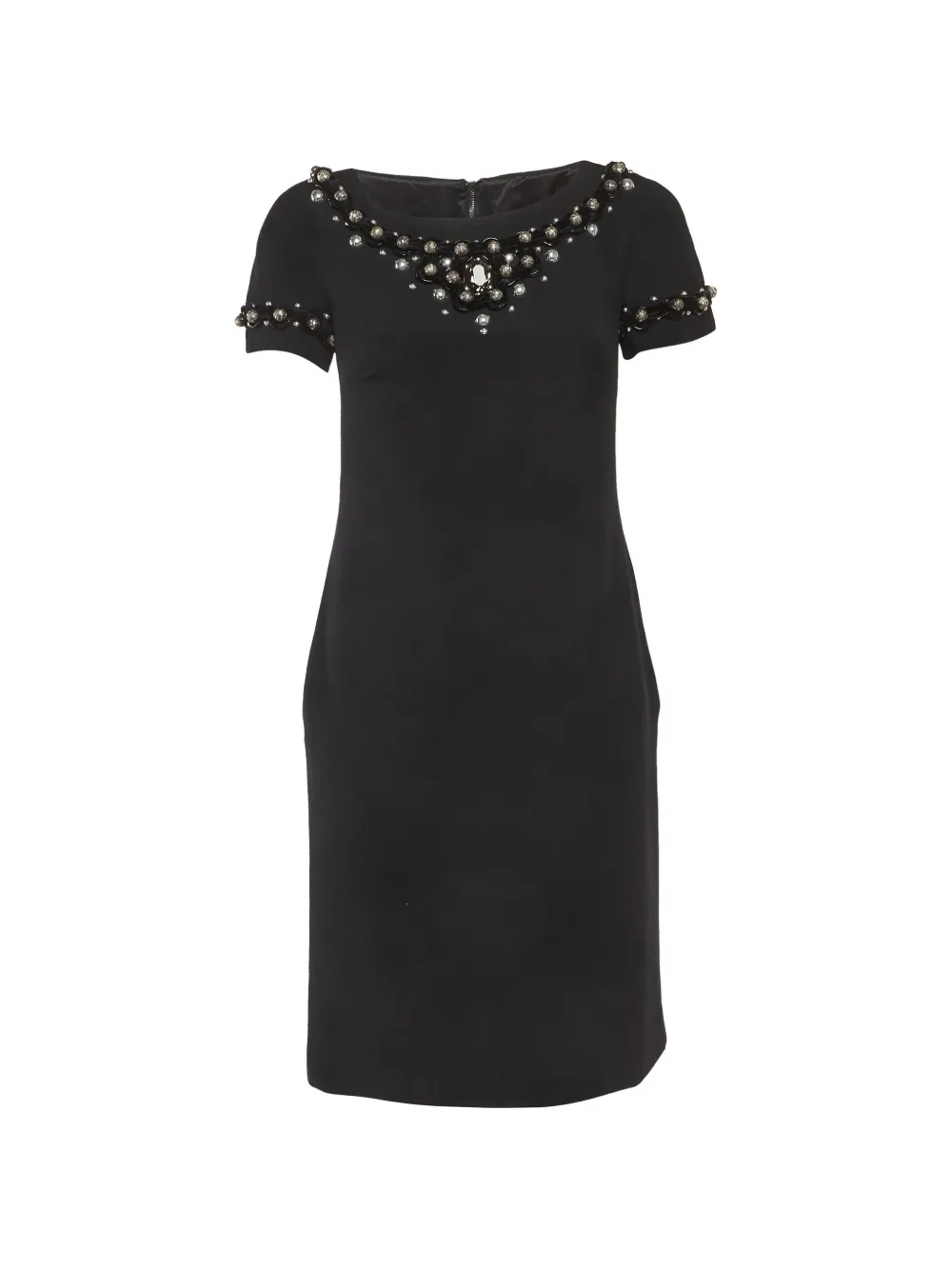 Dolce & Gabbana Pre-Owned embellished wool dress - Black