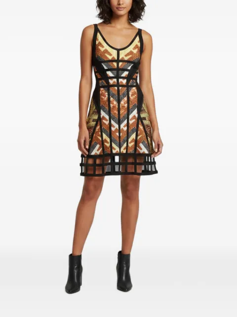 Hervé Léger Pre-Owned vestido corto Amella
