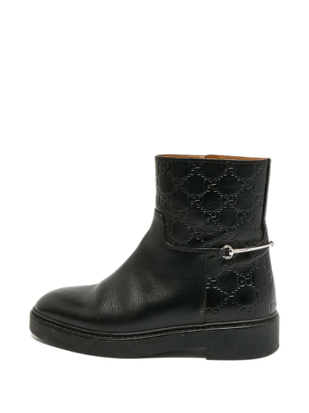 Gucci Pre-Owned Horsebit Guccissima Stiefeletten - Schwarz