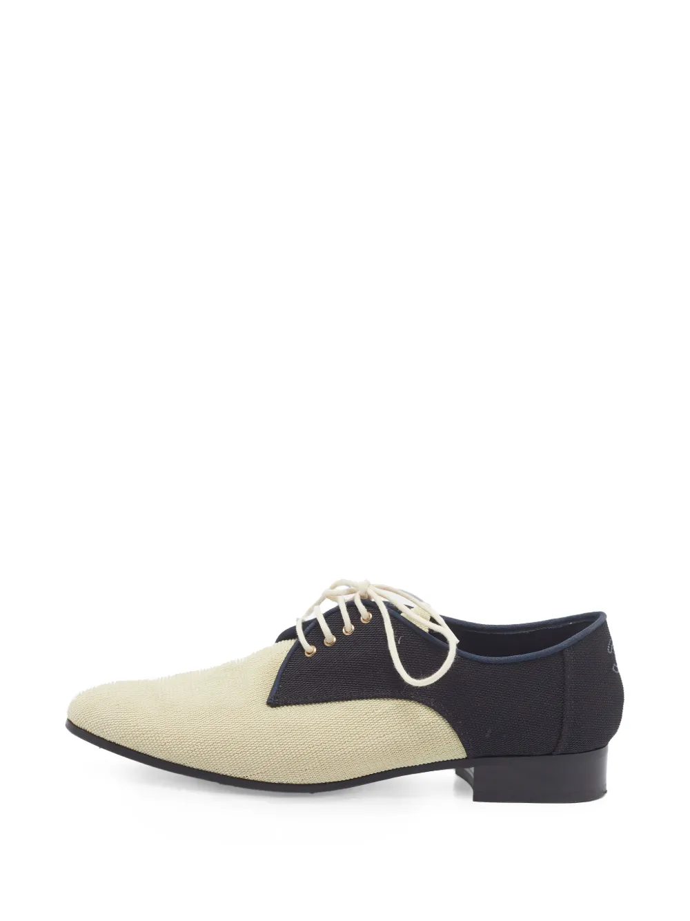 CHANEL Pre-Owned CC lace-up derby shoes - Neutrals