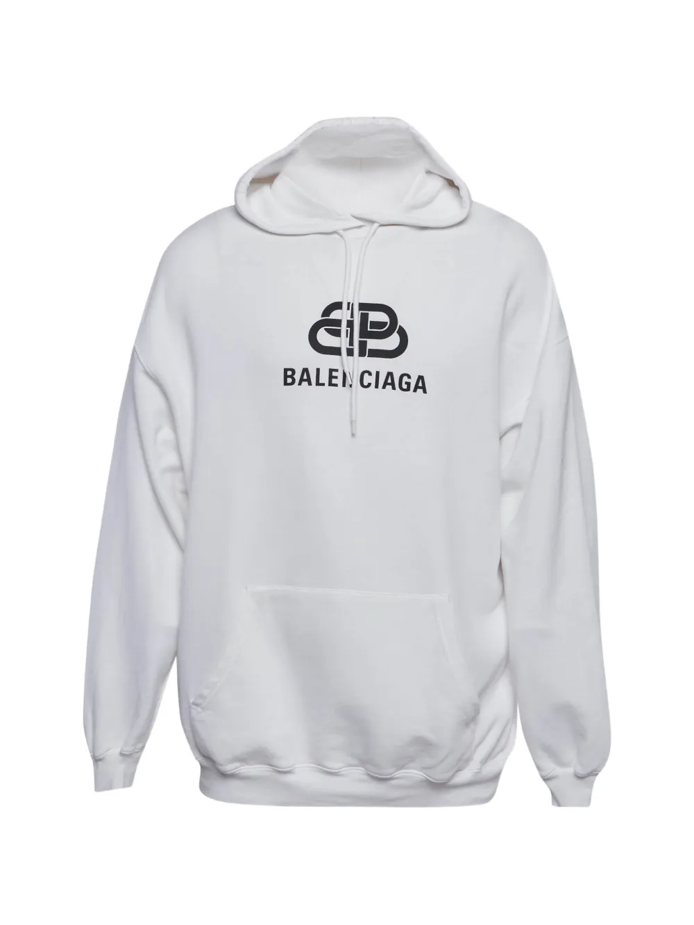 Balenciaga Pre-Owned logo-print hoodie - Bianco
