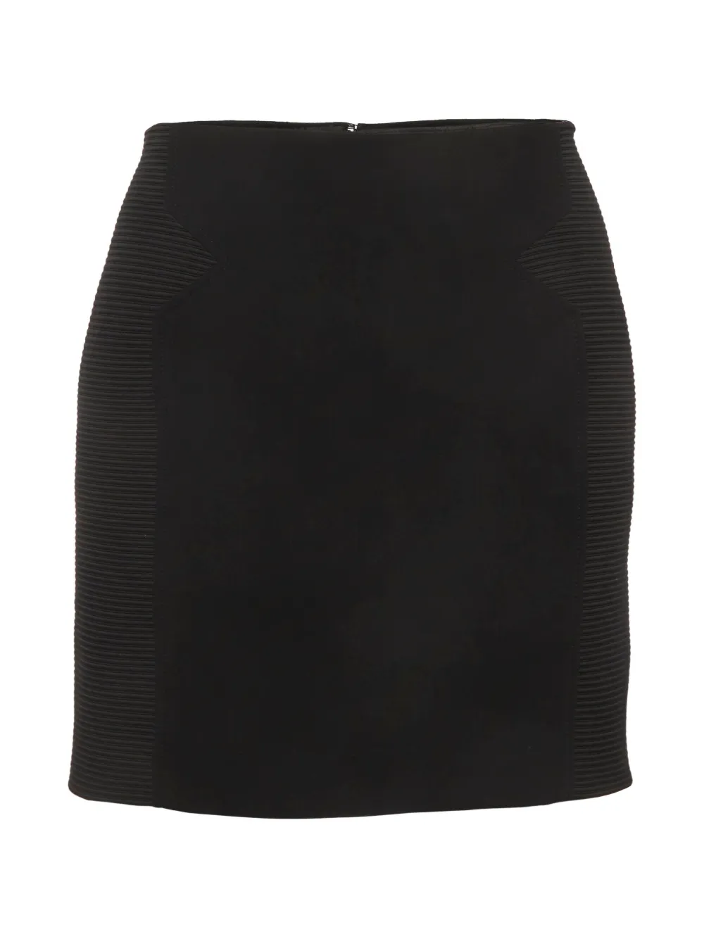 Versace Pre-Owned ribbed mini skirt - Nero