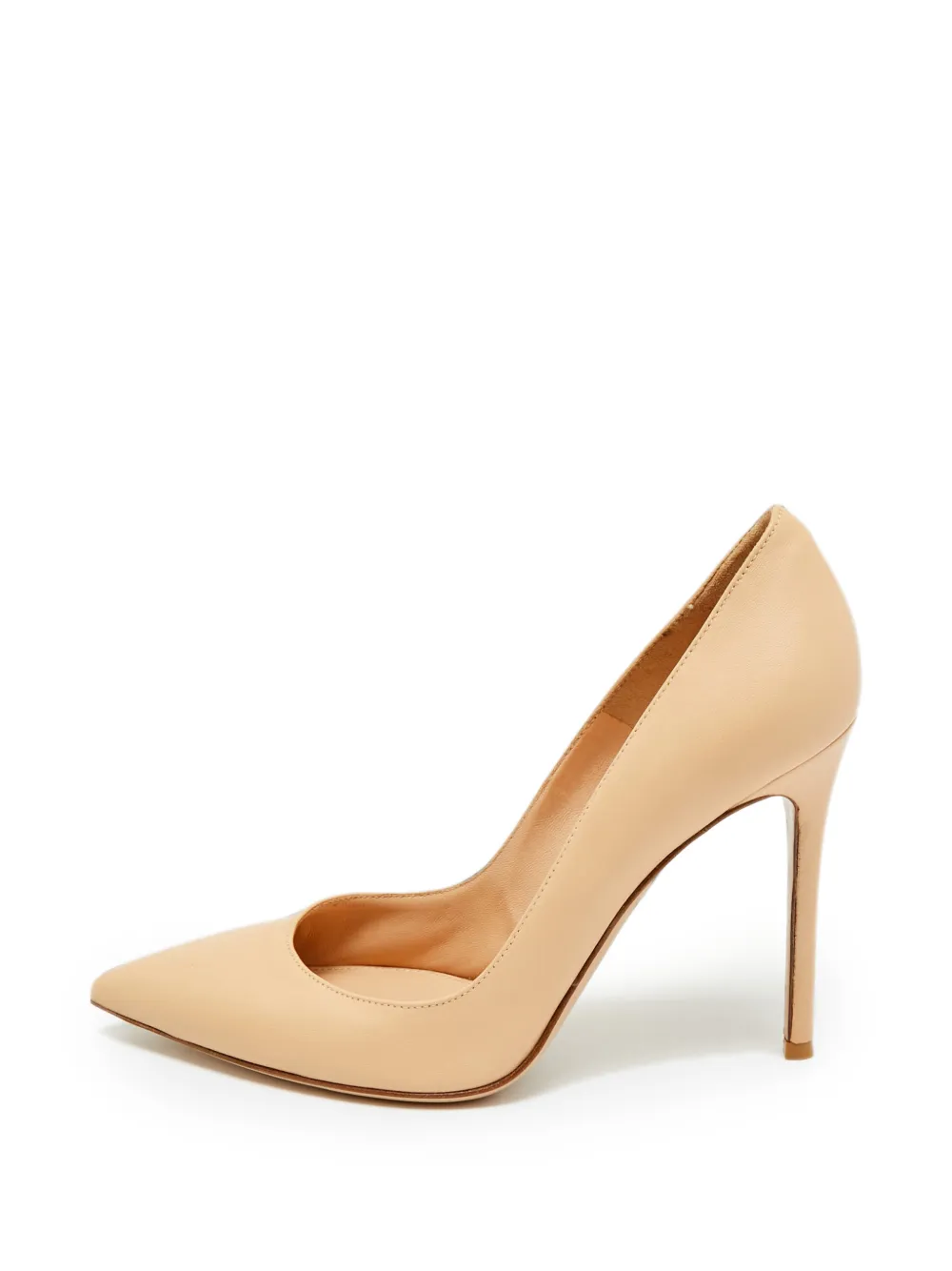 Gianvito Rossi pointed-toe heeled pumps - Nude