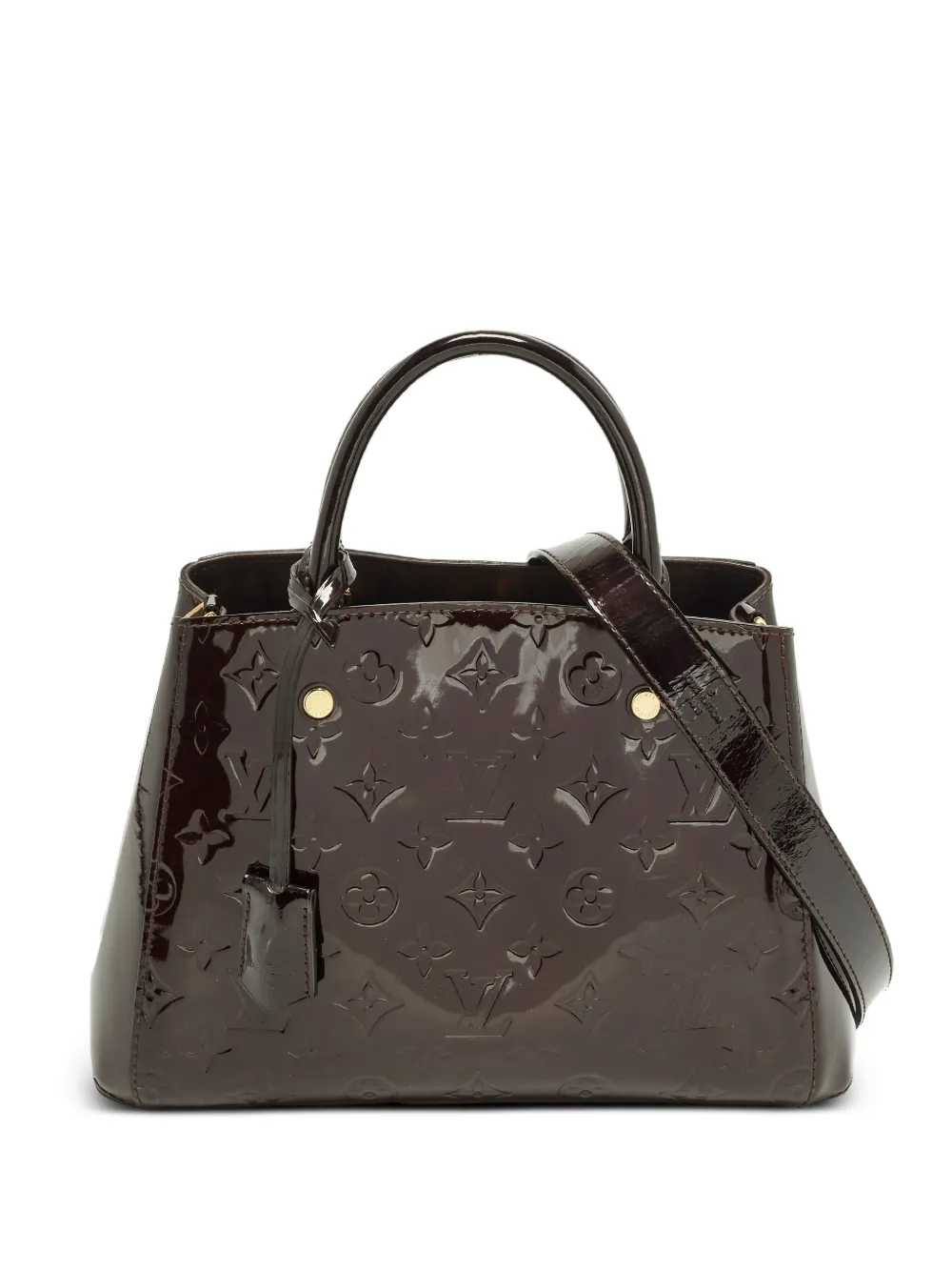 Louis Vuitton Pre-Owned 2015 BB Montaigne monogram-pattern tote bag - Rosso