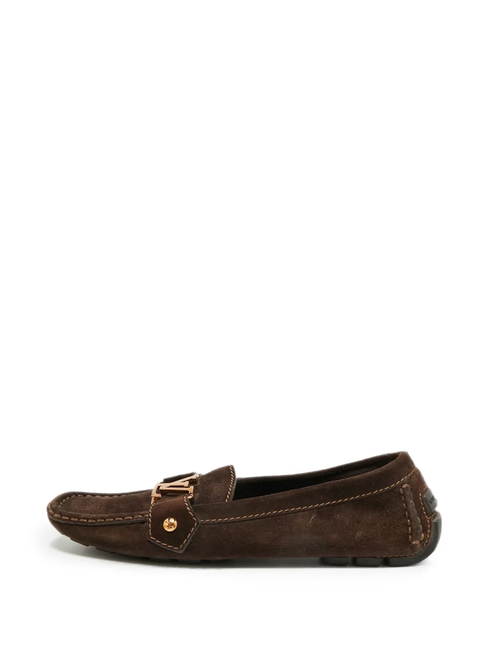 Louis Vuitton Pre-Owned Monte Carlo Loafer aus Wildleder - Braun