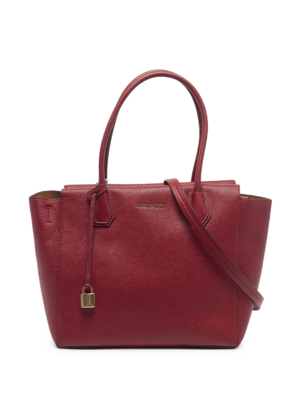 Michael Kors Vintage Mercer pebbled leather tote bag - Red