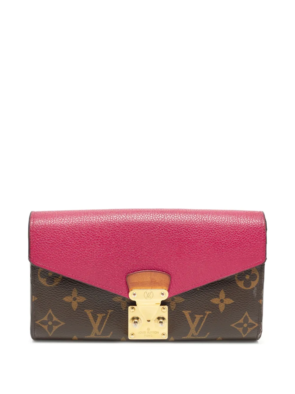 Louis Vuitton Pre-Owned Louis Vuitton Pallas Grape Monogram Canvas and Leather Continental Wallet - Braun