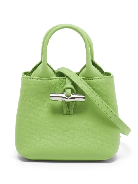 Longchamp XS Le Roseau leather tote bag