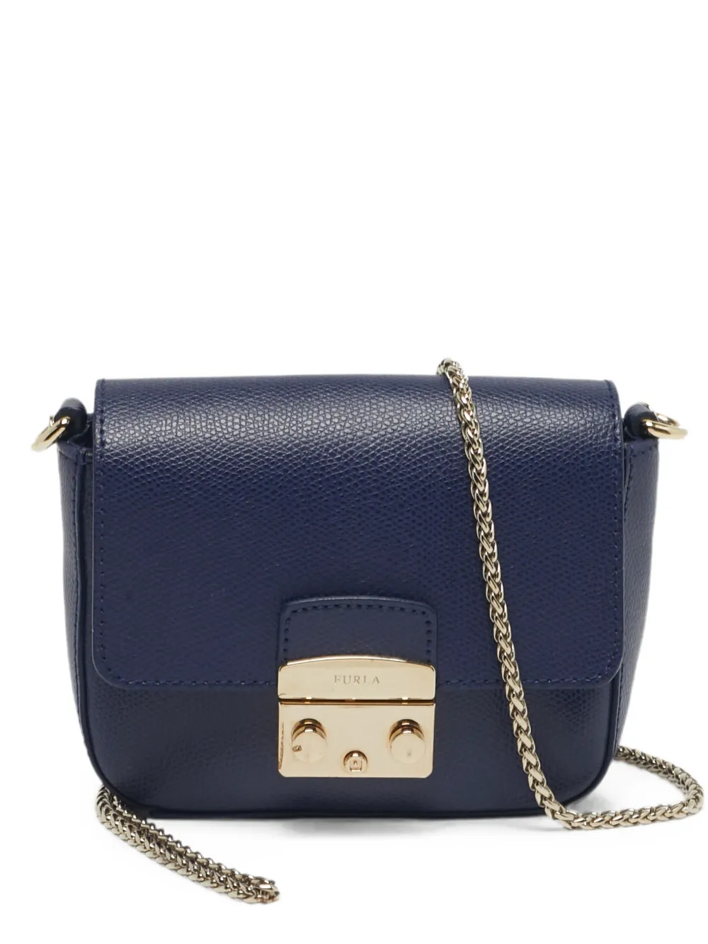Furla Metropolis mini leather crossbody bag - Blu