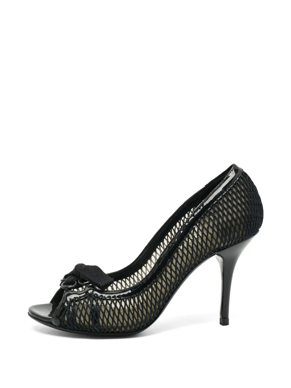Dolce & Gabbana Pre-Owned mesh peep-toe pumps - Nero