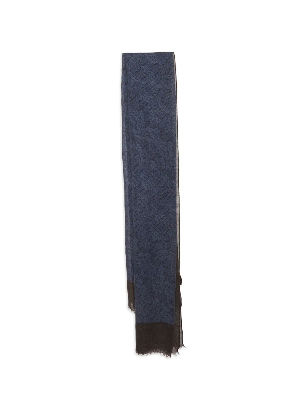 Missoni Pre-Owned Sciarpa con stampa a zigzag - Blu