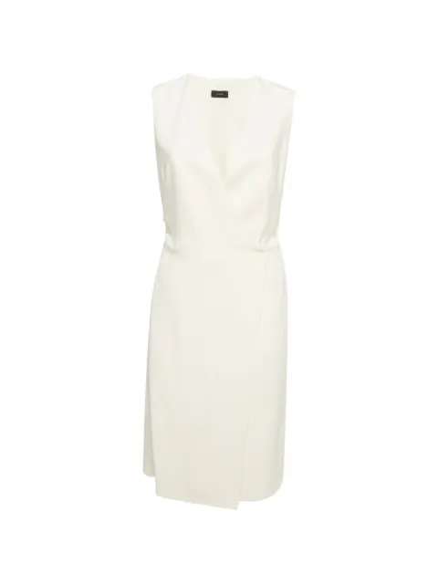JOSEPH sleeveless wrap mini dress