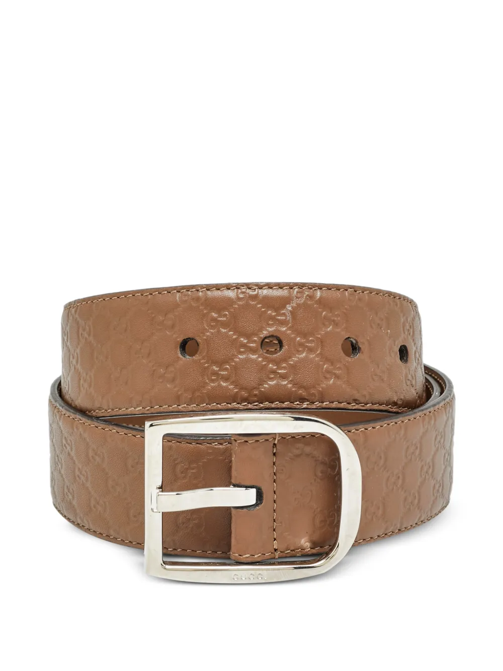 Gucci Pre-Owned Cintura Microguccissima - Marrone