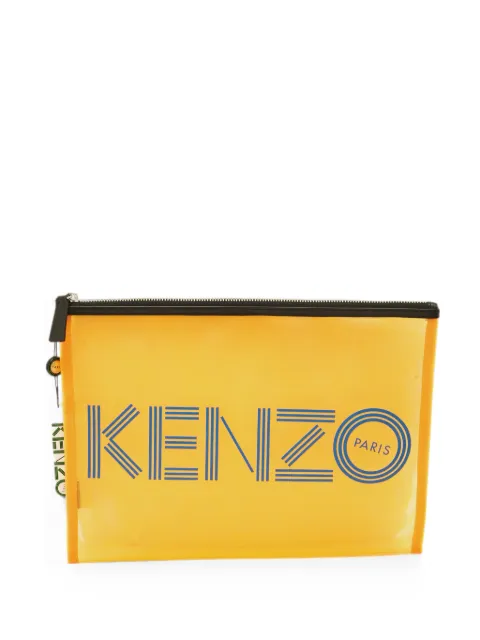 Kenzo Pre-Owned logo-print mesh pouch