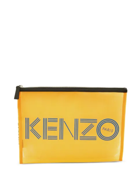 Kenzo Pre-Owned logo-print mesh pouch
