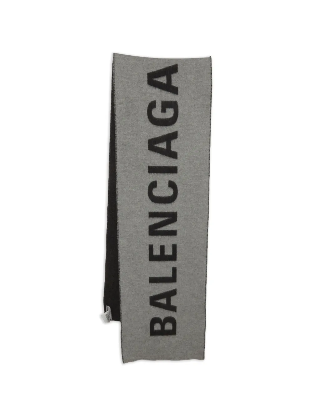 Balenciaga Pre-Owned Sciarpa con logo - Grigio