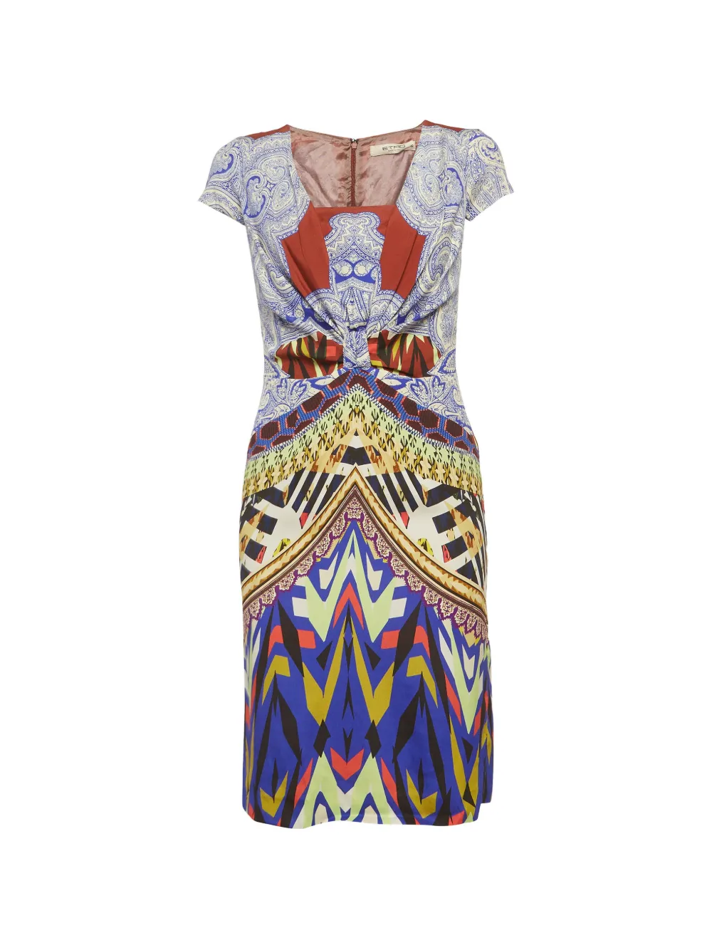 Etro Pre-Owned paisley-print mini dress - Blu